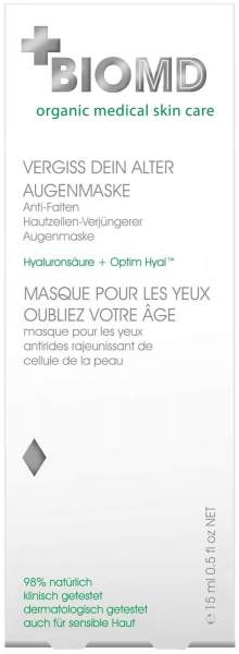 Biomed Vergiss Dein Alter Anti-Aging Augenmaske 15 ml