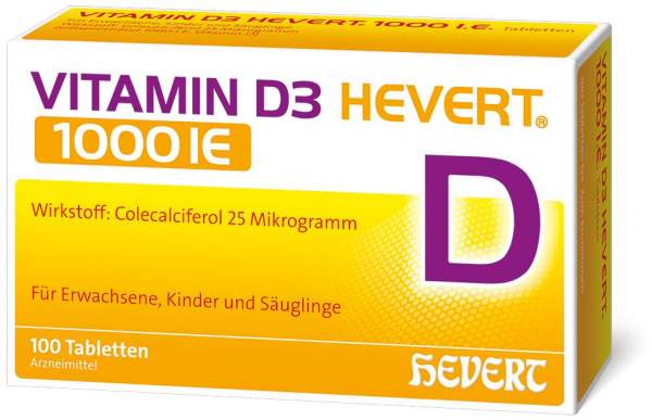 Vitamin D3 Hevert 1000 I.E. 100 Tabletten