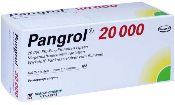 Pangrol 20000 Filmtabletten 100 Magensaftresistente Tabl.