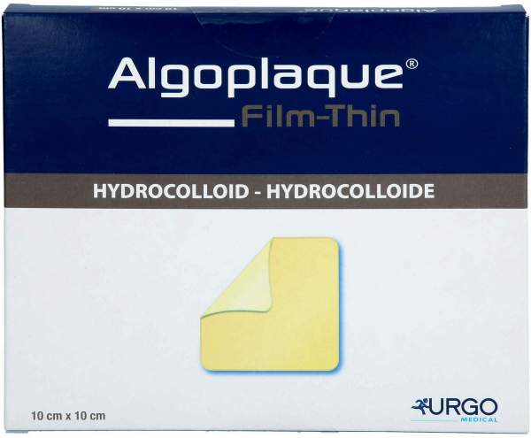 Algoplaque Film 10 x 10 cm Hydrokolloidwundauflage 10 Stück