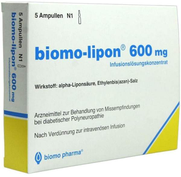 Biomo Lipon 600 mg 5 Ampullen