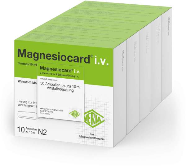 Magnesiocard I.V. Injektionslösung 50 X 10 ml