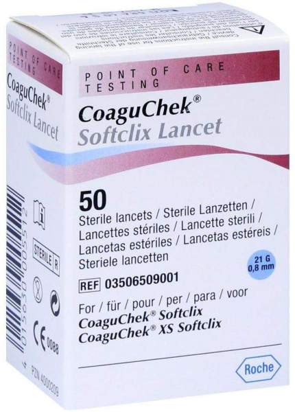 Coaguchek Softclix 50 Lancets
