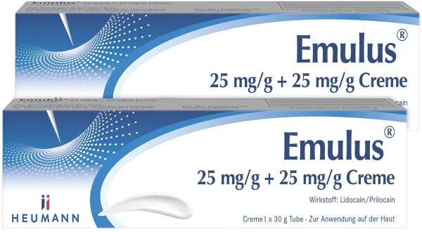 Emulus 25 mg je g+25 mg je g Creme 2 x 30 g Creme