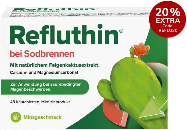 Refluthin Kautabletten Minzgeschmack 48 Stück