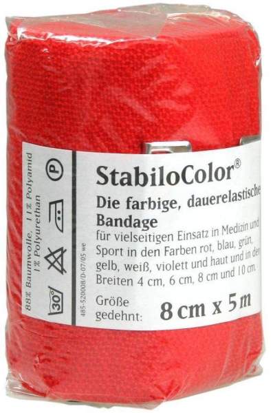 Bort Stabilocolor Binde 8cm Rot 1 Stück