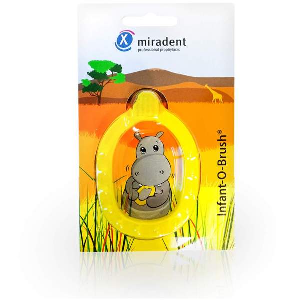 Miradent Kinder-Lernzahnbürste Infant-O-Brush Gelb 1 Stück