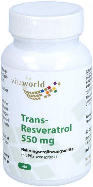 Trans-Resveratrol 550 mg 60 Kapseln