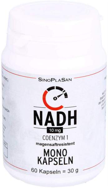 NADH 10 mg Coenzym 1 magensaftresistent Mono-Kapseln 60 Stück