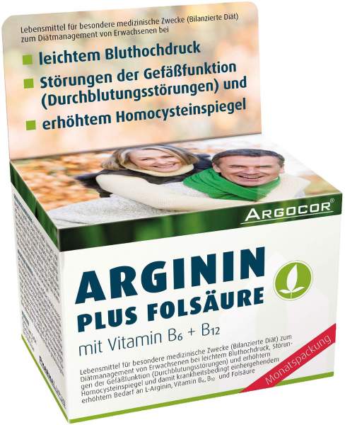 Arginin Plus Folsäure 120 Kapseln
