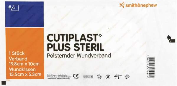 Cutiplast Plus Steril 10x19,8 cm Verband