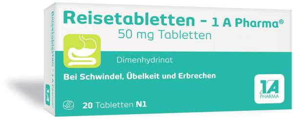 Reisetabletten 1A Pharma 20 Tabletten