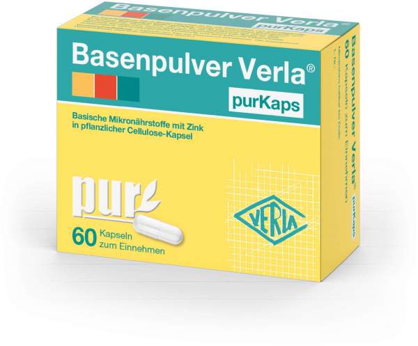 Basenpulver Verla purKaps 60 Kapseln
