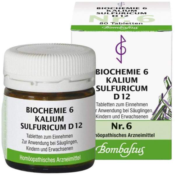 Biochemie 6 Kalium Sulfuricum D 12 80 Tabletten