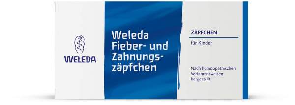 Weleda Fieber und Zahnungszäpfchen 10 Stück