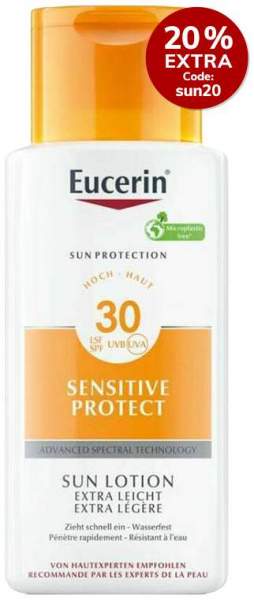 Eucerin Sensitive Protect Sun Extra Leicht LSF 30 150 ml Lotion