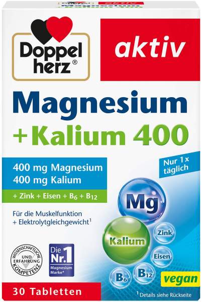 Doppelherz aktiv Magnesium + Kalium 30 Tabletten