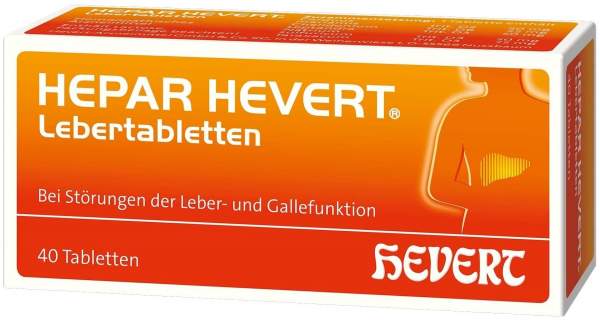 Hepar Hevert Lebertabletten 40 Tabletten