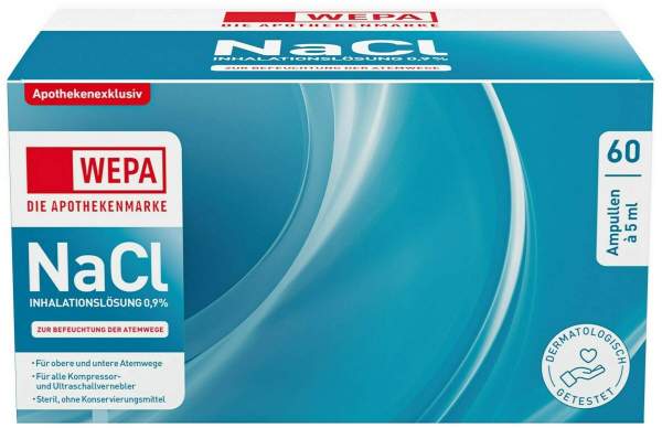 WEPA Inhalationslösung Nacl 0,9% 60 x 5 ml