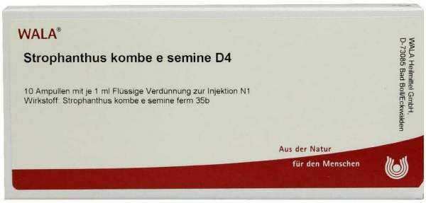 Wala Strophanthus Kombe E Semine D4 10 X 1 ml Ampullen