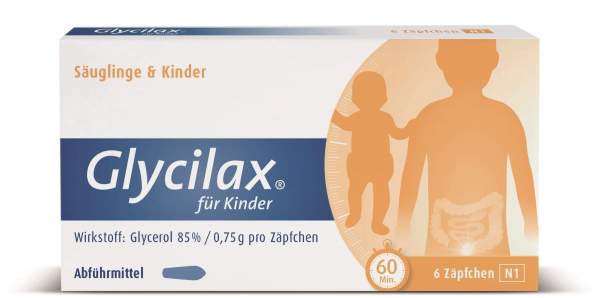 Glycilax für Kinder 6 Zäpfchen