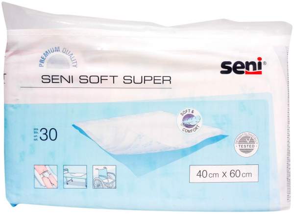 Seni Soft Super Bettschutzunterlagen 40 X 60 cm 30 Stück