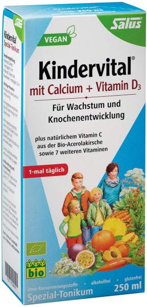 Kindervital Bio Mit Calcium + D3 Salus 250 ml Tonikum