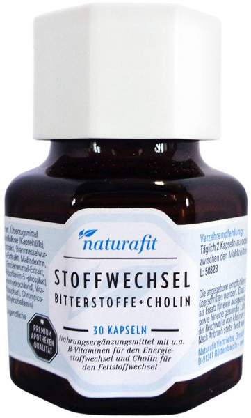 Naturafit Stoffwechsel Bitterstoffe+cholin Kapseln