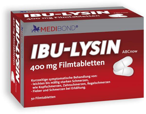 Ibu Lysin Medibond 400 mg 50 Filmtabletten
