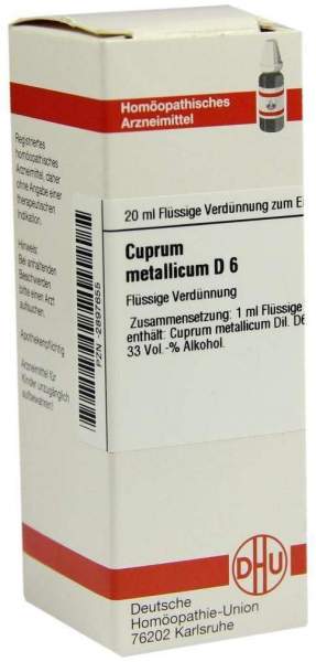 Dhu Cuprum Metallicum D6 20 ml Dilution