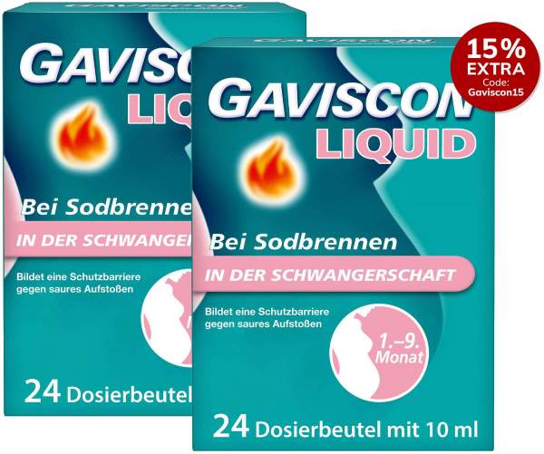 Gaviscon Liquid 500 mg-267 mg-160 mg Suspension 48 x 10 ml