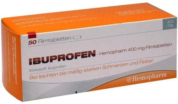 Ibuprofen Hemopharm 400 mg 50 Filmtabletten