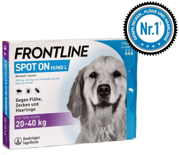 Frontline Spot On Hund L 20-40 kg 3 Pipetten