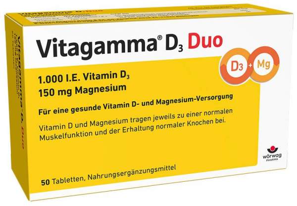 Vitagamma D3 Duo 1.000 I.E Vitamin D3 150 mg Magnesium 50...