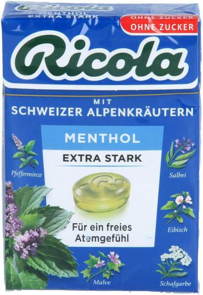 Ricola O.Z.Box Menthol Extra Stark Bonbons 50g