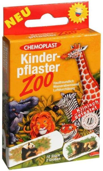 Kinderpflaster Zoo 2 Größen 10 Pflaster
