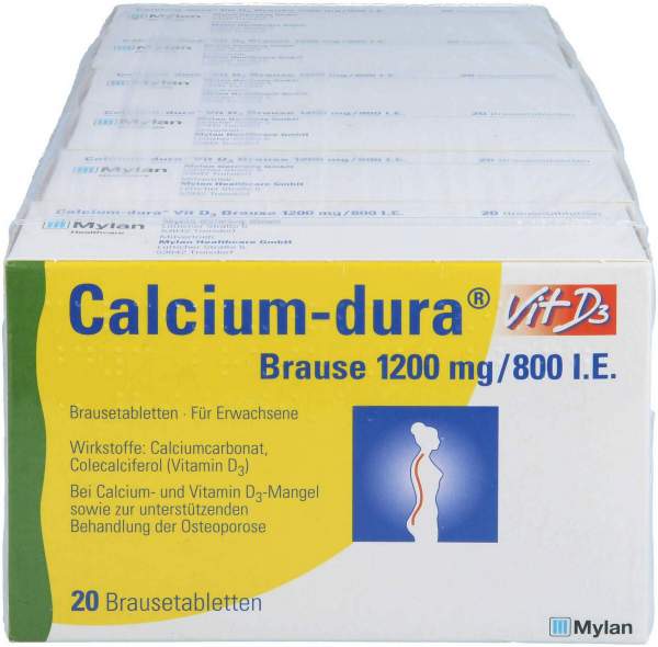 Calcium Dura Vit D3 Brause 1200 mg 800 I.E. 120 Brausetabletten