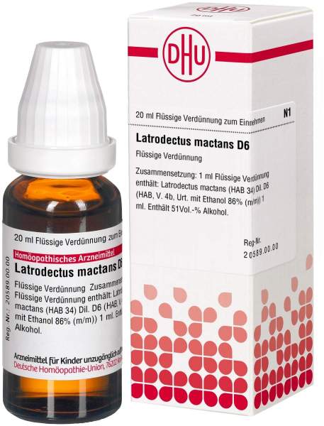 Latrodectus Mactans D 6 20 ml Dilution