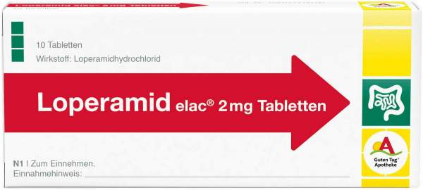 Loperamid Elac 2 mg 10 Tabletten