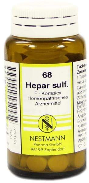 Hepar Sulfuris F Komplex Nr. 68 Tabletten