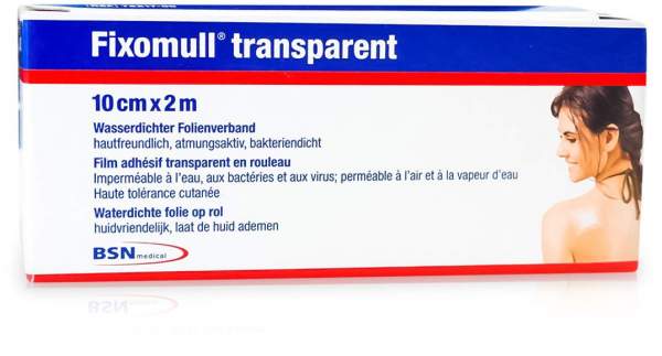 Fixomull Transparent 10 cm X 2 M 1 Stück