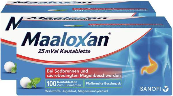 Maaloxan 25 mVal 2 x 100 Kautabletten