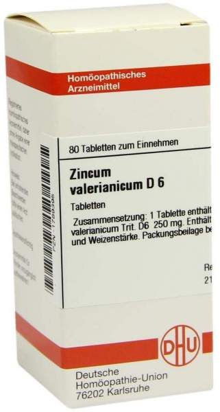 Zincum Valerianicum D 6 80 Tabletten