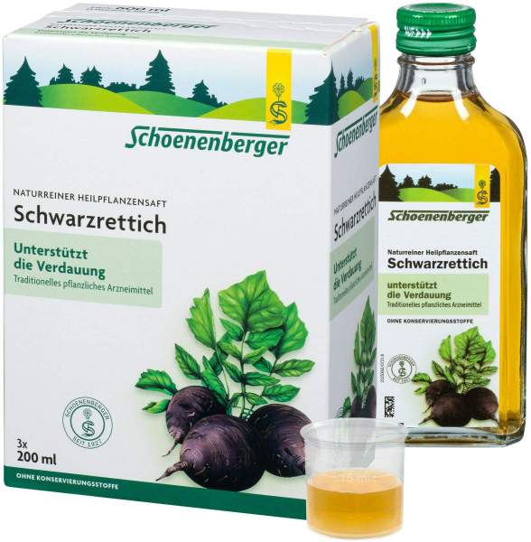 Schwarzrettich Saft Schönenberger 3x200 ml Saft