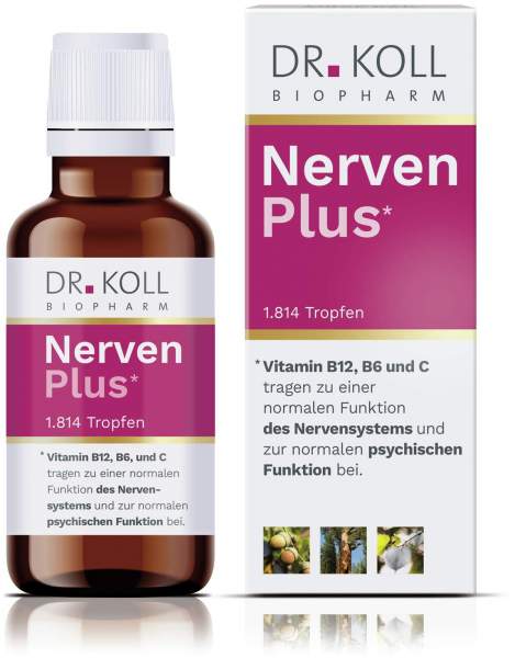 Nerven Plus Dr.Koll Gemmo Komplex Vitamin B12 B6 Tropfen 50 ml