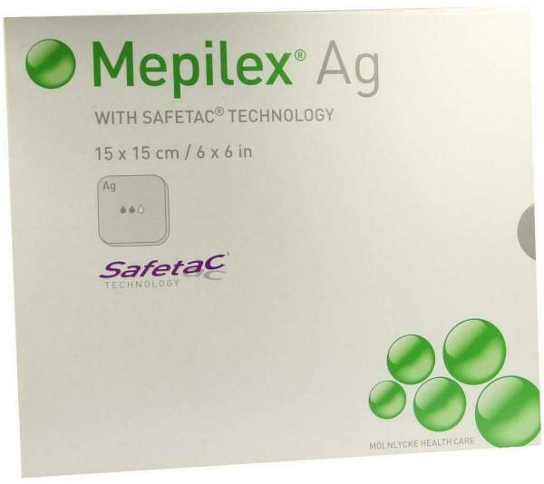 Mepilex AG Verband 15x15cm Steril