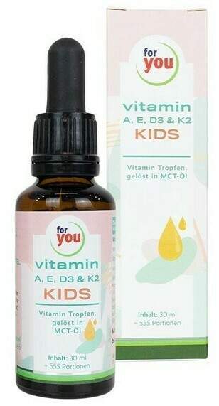 For You vitamin A E D3 &amp; K2 kids flüssig 30 ml