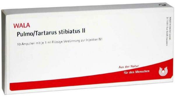 Wala Pulmo - Tartarus Stibiatus II 10 X 1 ml Ampullen