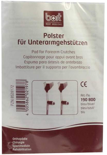 Bort Pflaster Für Unterarmgehstützen Blau