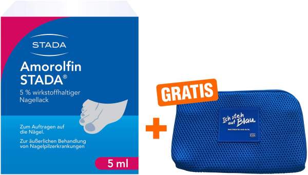 Amorolfin Stada 5% wirkstoffhaltiger Nagellack + gratis Multifunktionstasche